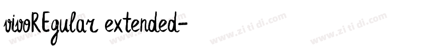 vivoREgular extended字体转换